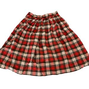 Authentic 50s/60s plaid A-line skirt